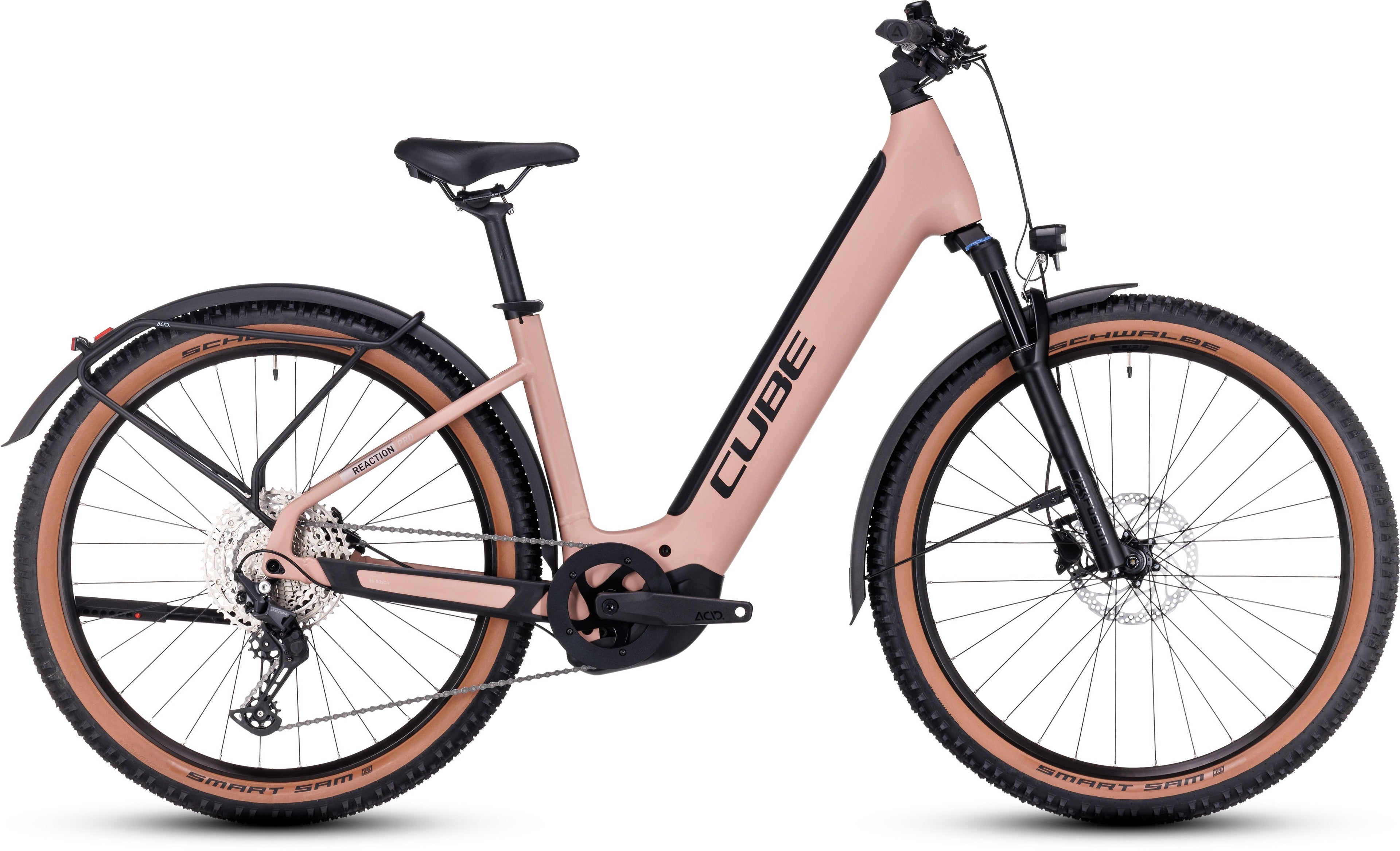 CUBE Reaction Hybrid Pro 500 Allroad blushrose´n´silver Easy Entry 2024