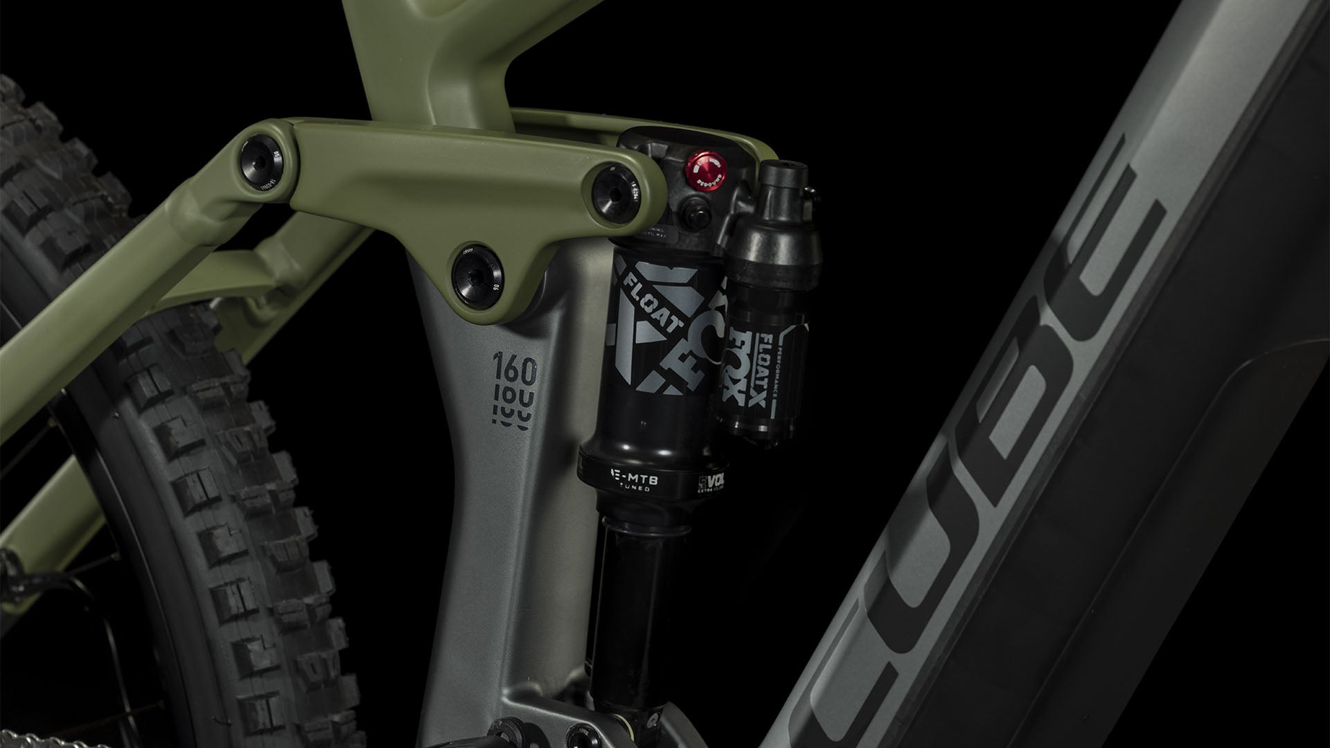 CUBE Stereo Hybrid 160 HPC TM 750 27.5 flashgrey´n´olive 2024