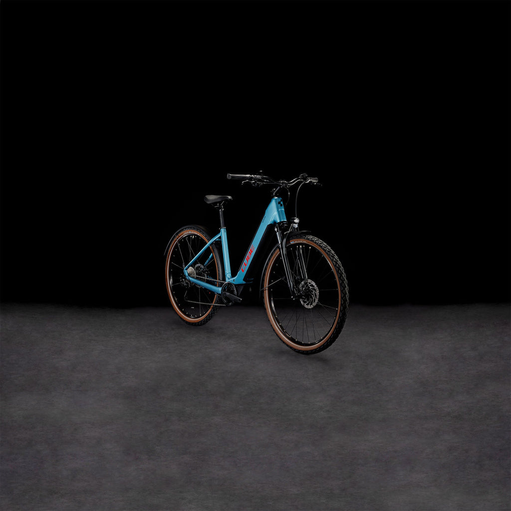 CUBE Nuride Hybrid Performance 500 Allroad metalblue´n´red Easy Entry 2024
