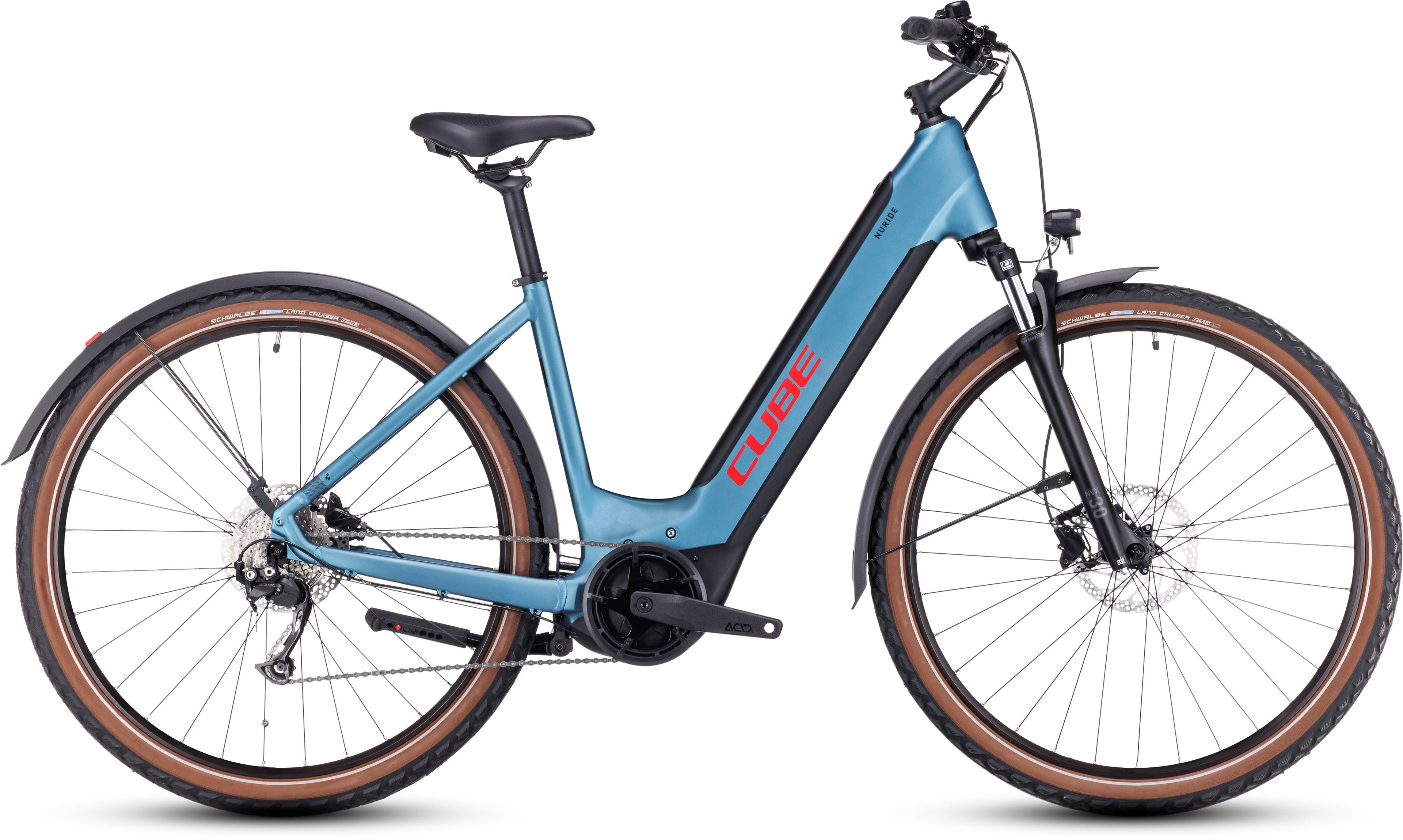 CUBE Nuride Hybrid Performance 500 Allroad metalblue´n´red Easy Entry 2024