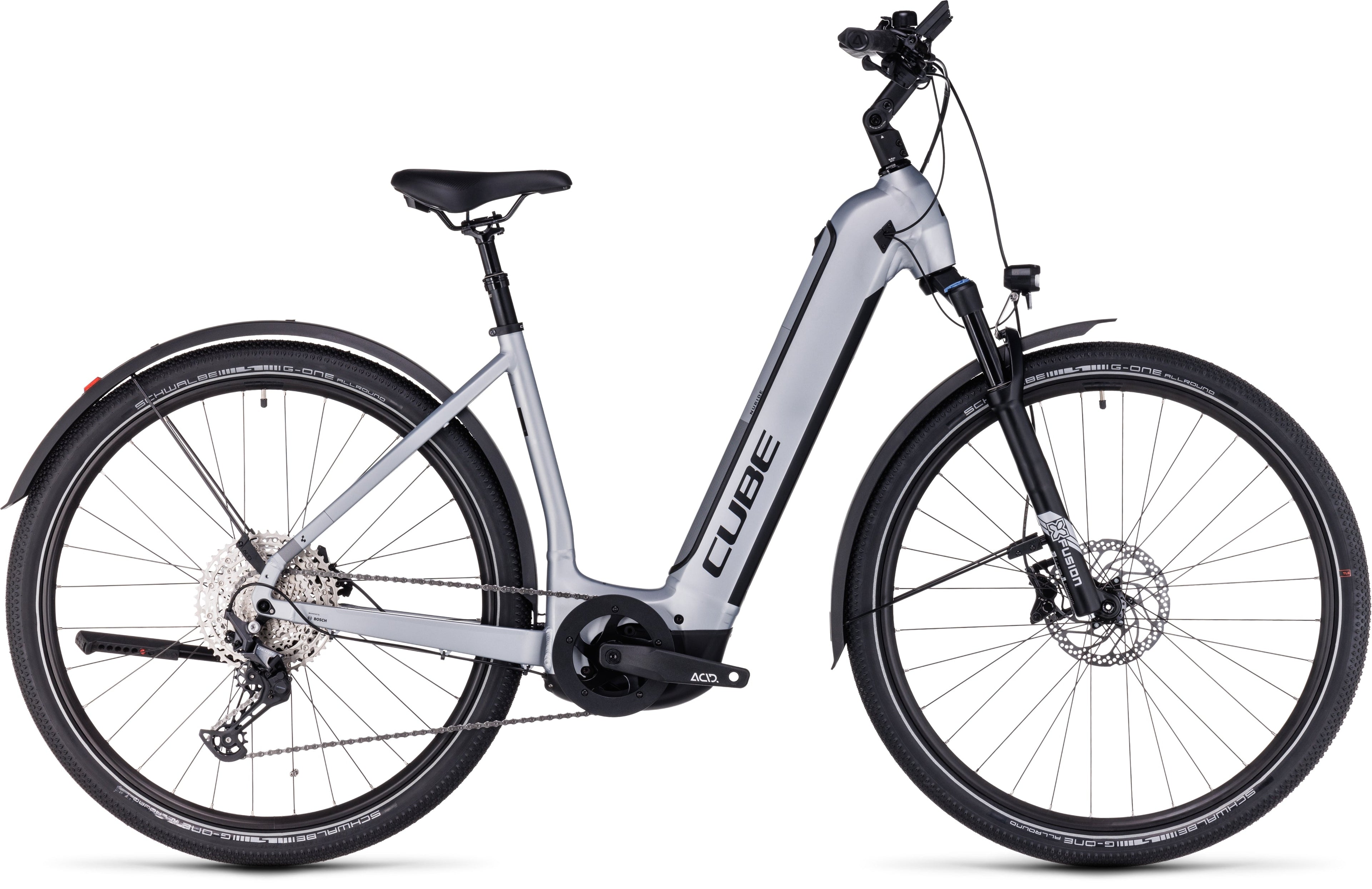 CUBE Nuride Hybrid EXC 750 Allroad polarsilver´n´black Easy Entry 2024