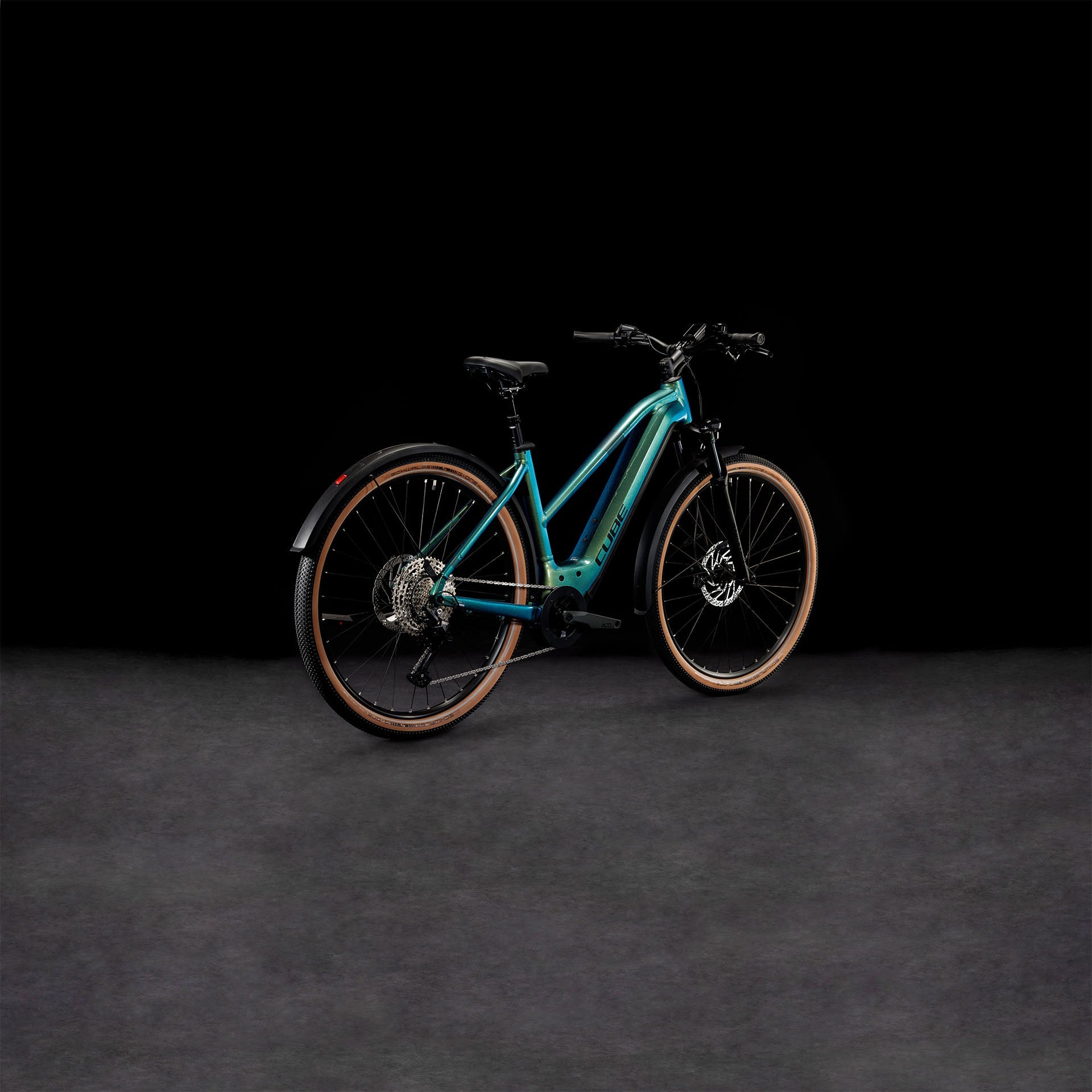 CUBE Nuride Hybrid SLX 750 Allroad verde´n´black Trapeze 2024