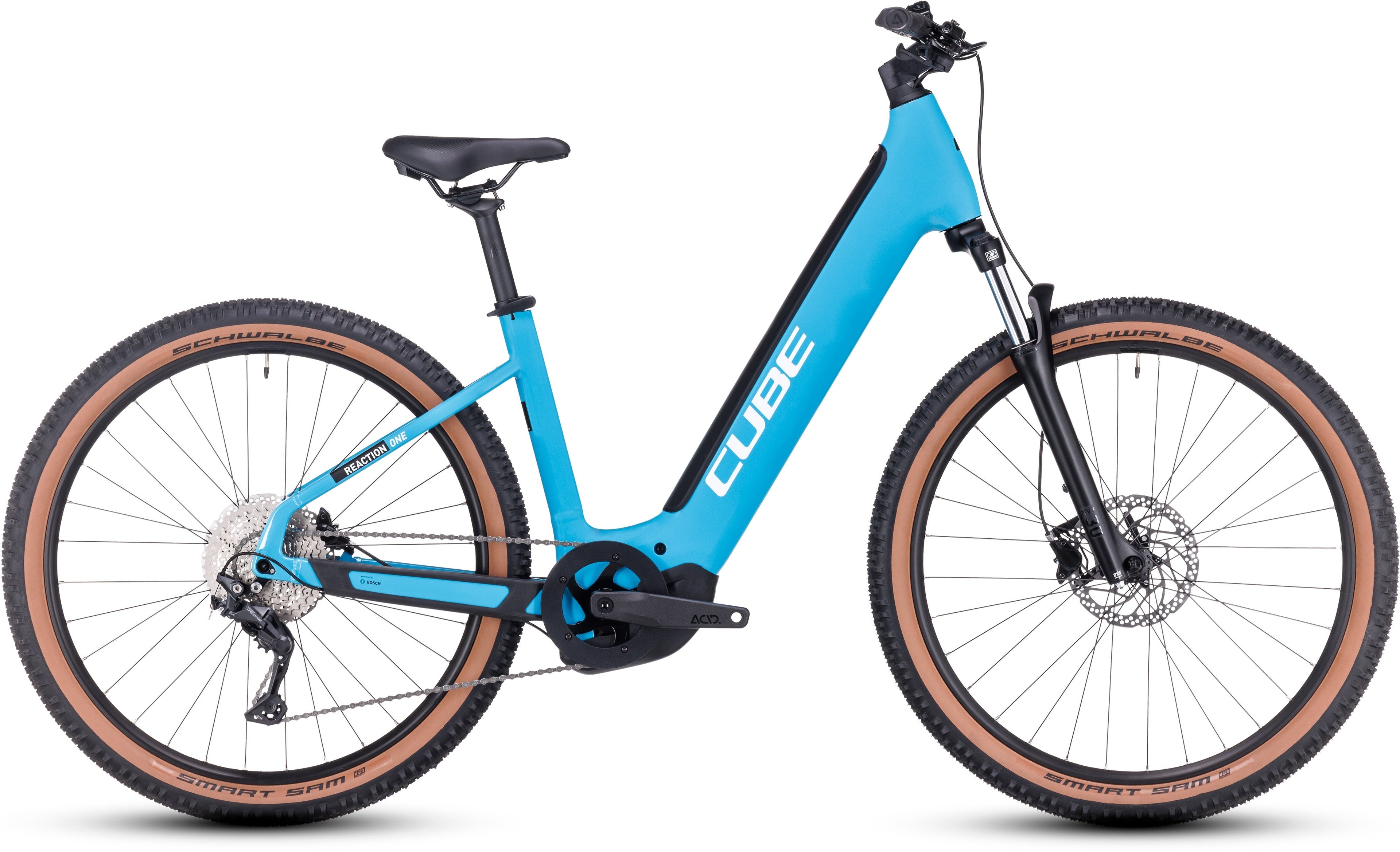 CUBE Reaction Hybrid ONE 750 skyblue´n´white Easy Entry 2024