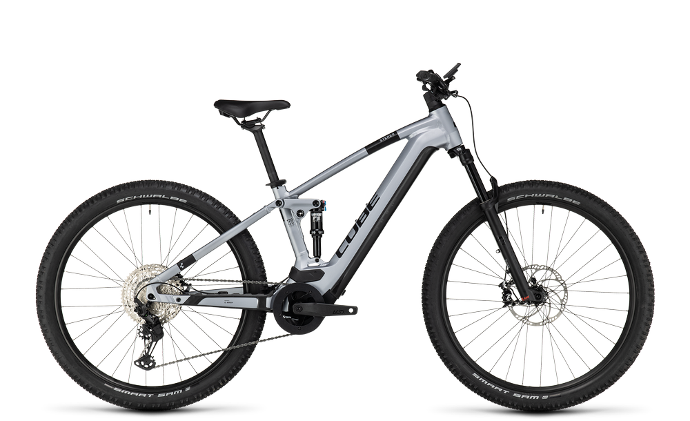 CUBE Stereo Hybrid 120 Race 750 polarsilver´n´black 2024
