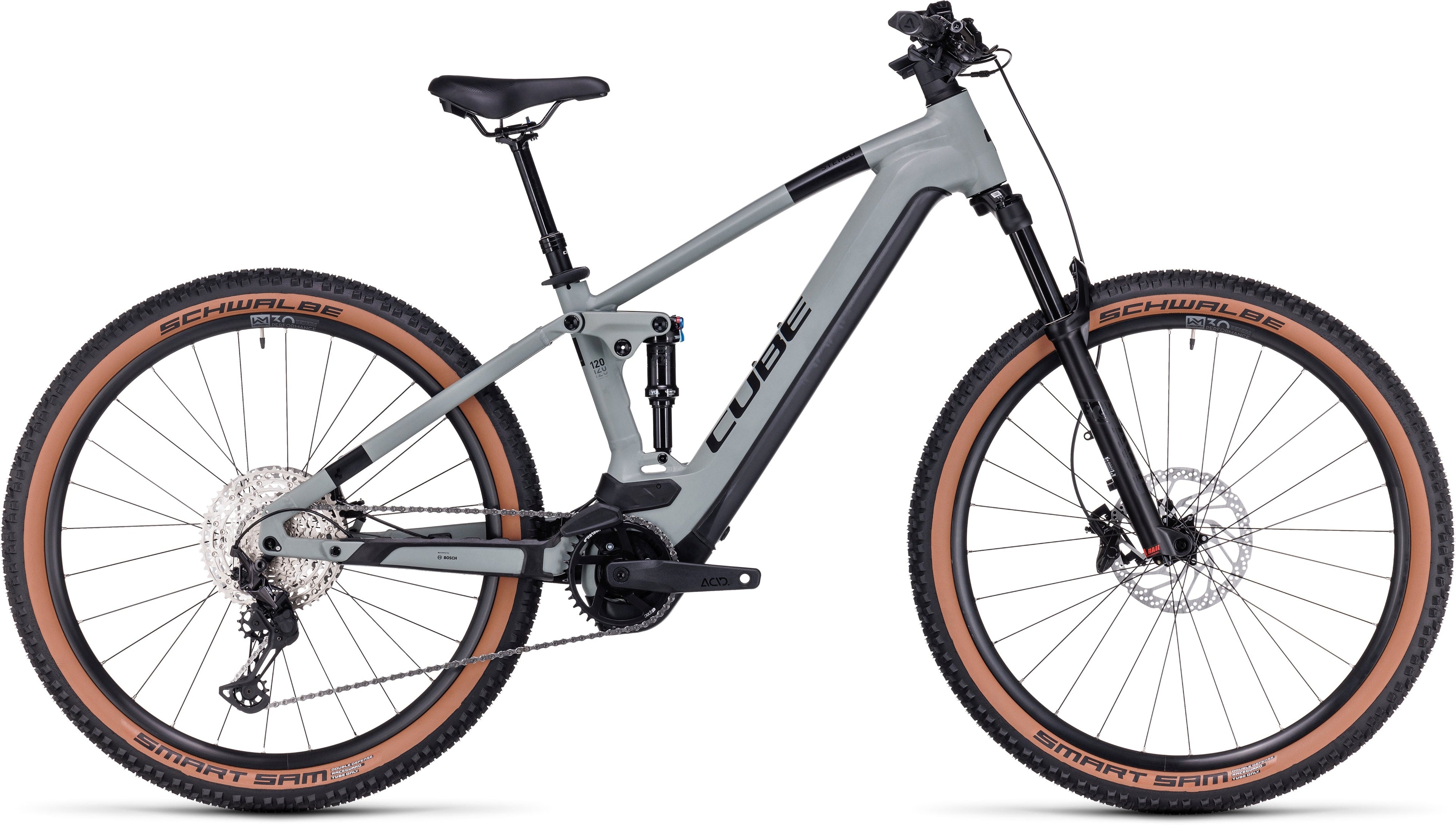 CUBE Stereo Hybrid 120 SLX 750 swampgrey´n´black 2024