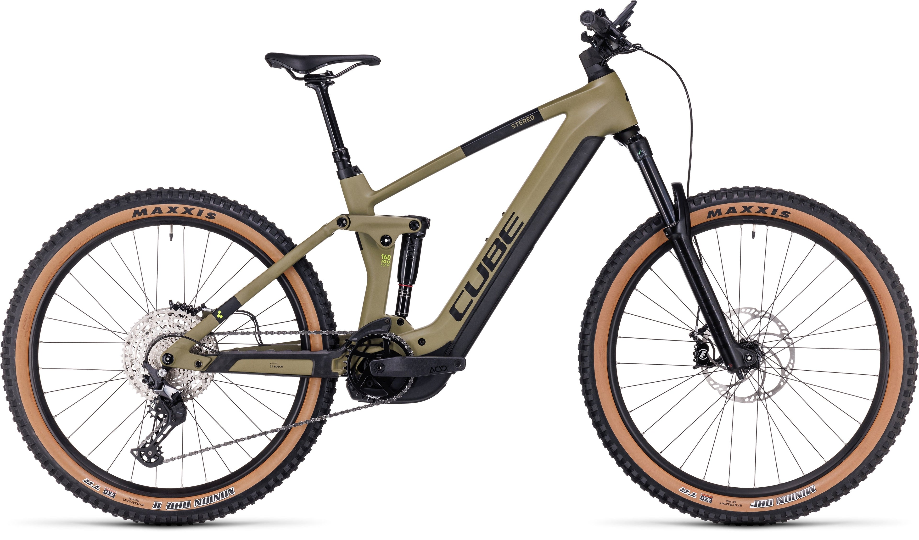 CUBE Stereo Hybrid 160 HPC Race 625 27.5 olive´n´green 2024