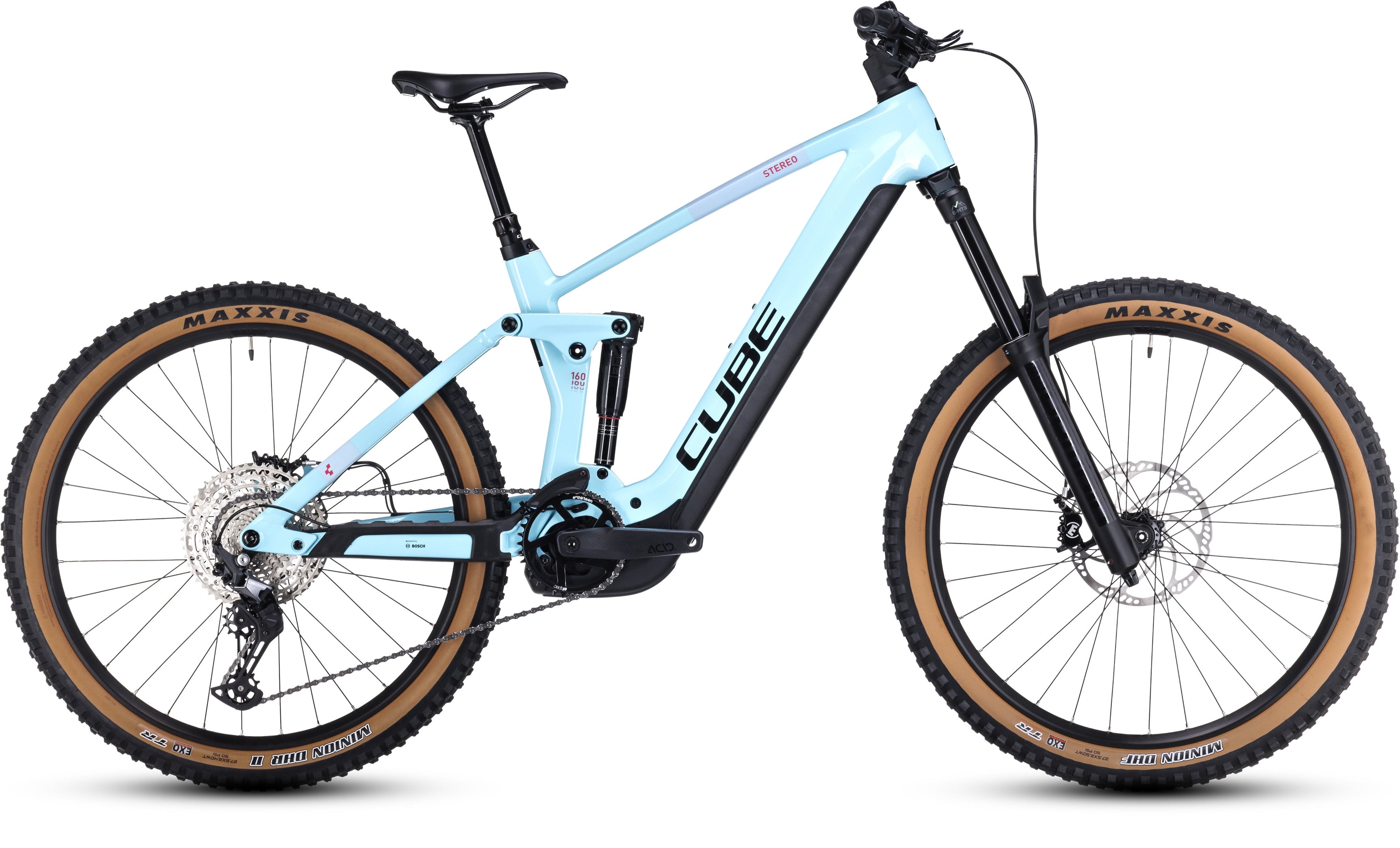CUBE Stereo Hybrid 160 HPC Race 625 27.5 iceblue´n´black 2024