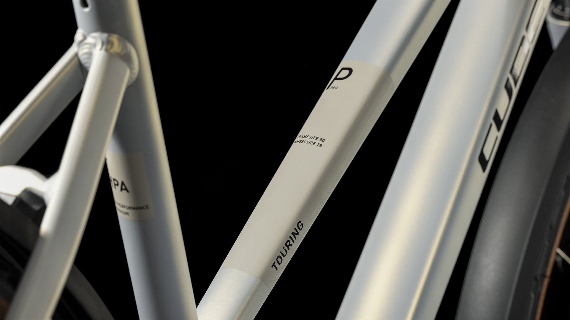 CUBE Touring Pro pearlysilver´n´black Trapeze 2024