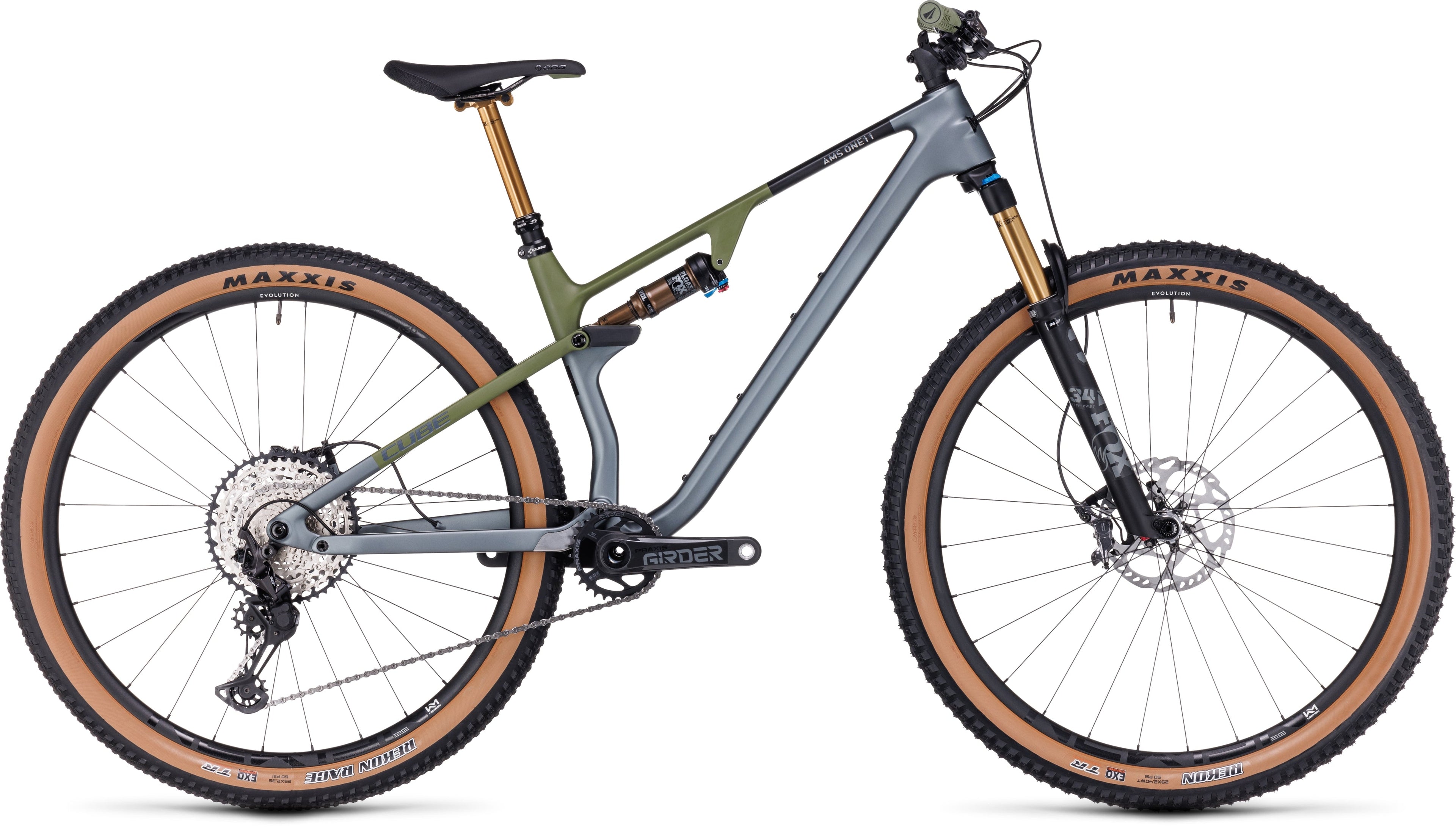 CUBE AMS ONE11 C:68X TM 29 flashgrey´n´olive 2024